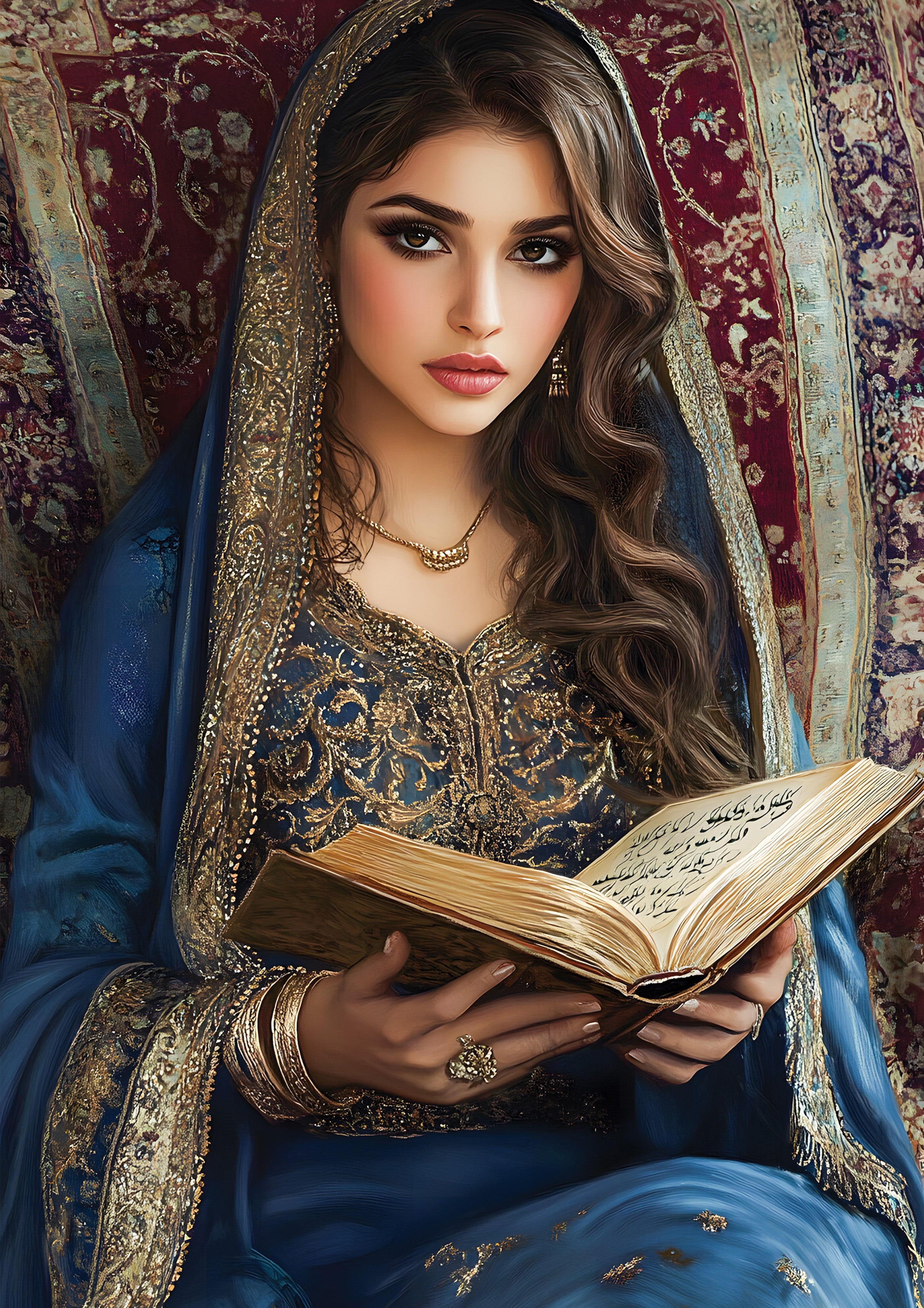Arabic Girl metal poster artwork